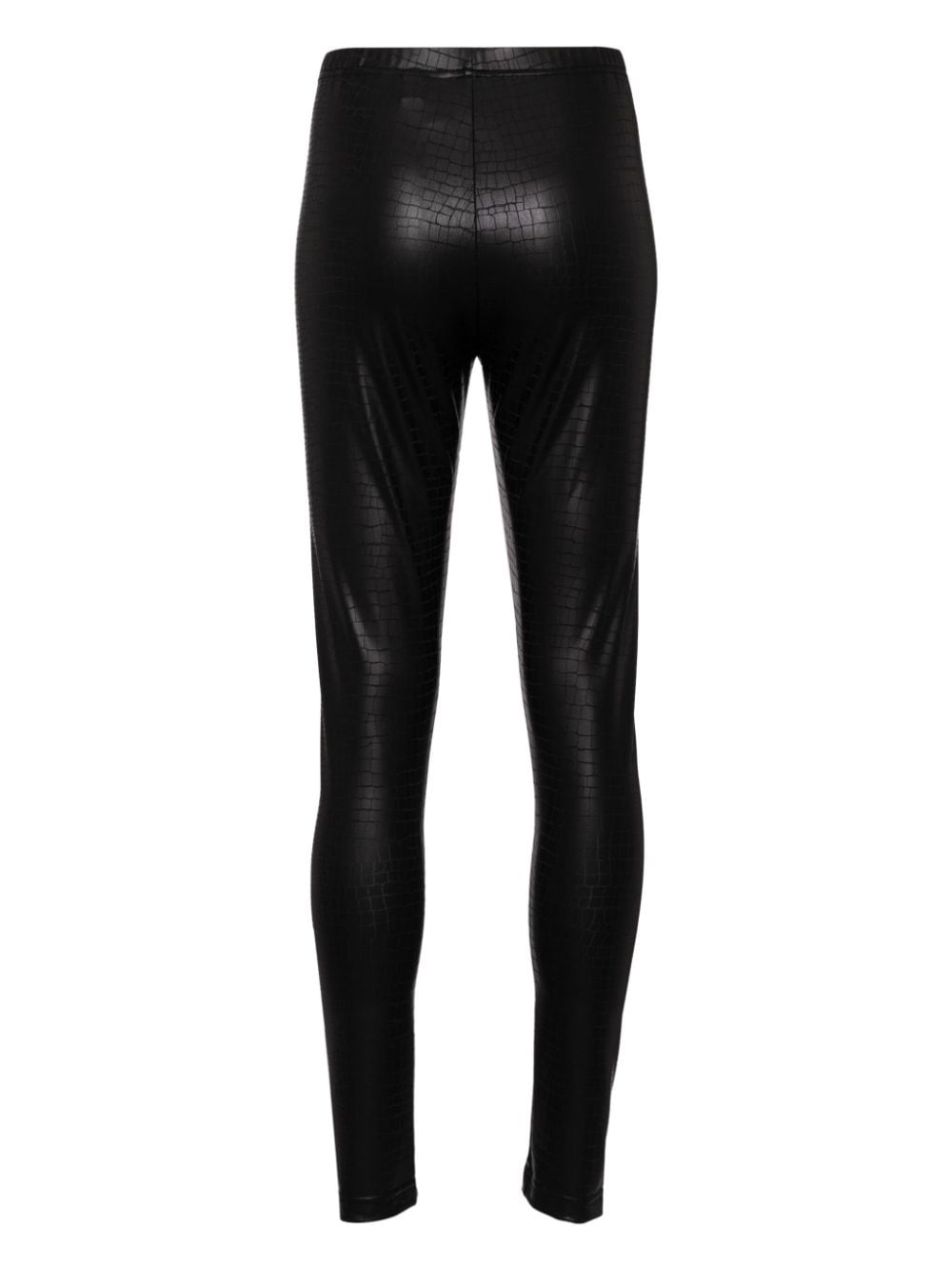 Black crocodile leather effect leggings Junya watanabe women JUNYA WATANABE divincenzoboutique